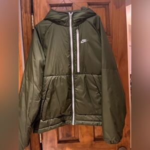 Nike Olive Green Hooded Jacket